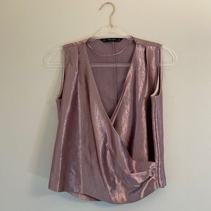 Zara Pink Gold Blouse